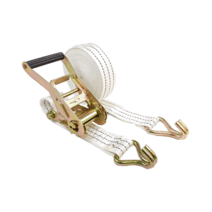 Conjunto Cinta com Catraca 3 Toneladas Gancho Jota - Branco