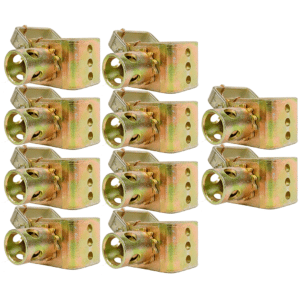 Kit 10 Catraca Fixa 50mm 5 Toneladas Reforçada Dupla - Furo Vertical