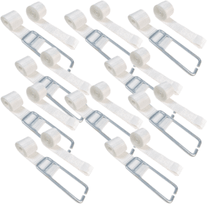 Kit 10 Conjuntos Tombador 1,5 Ton Fixação Da Tampa Graneleira - Branco