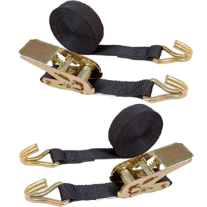 2 Kit Moto Cinta com Catraca 800kg Gancho jota - Preto