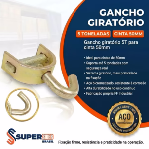 Gancho Giratório Jota 5 Toneladas - Guincheiro
