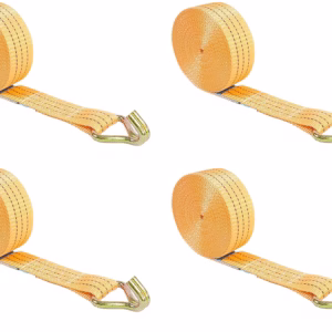 4 Cintas de Amarração 3 Toneladas x 9m Gancho Jota
